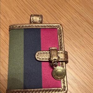 Gold Trim Multicolor Card Holder